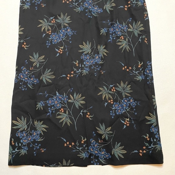 Pendleton dark floral maxi skirt sz 14 - Picture 3 of 12